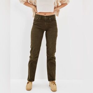 American Eagle Outfitters Women's AE Stretch Corduroy '90s Straight Pant Size 29